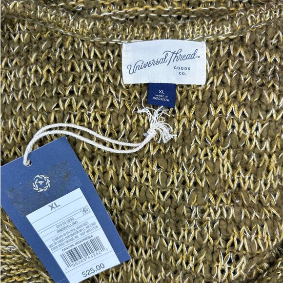 Universal Thread Women’s V Neck Pullover Sweater, Green Variegated, size XL - Picture 8 of 12